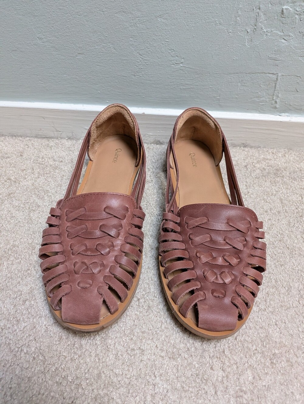 Quince Huarache Flats In Brandy